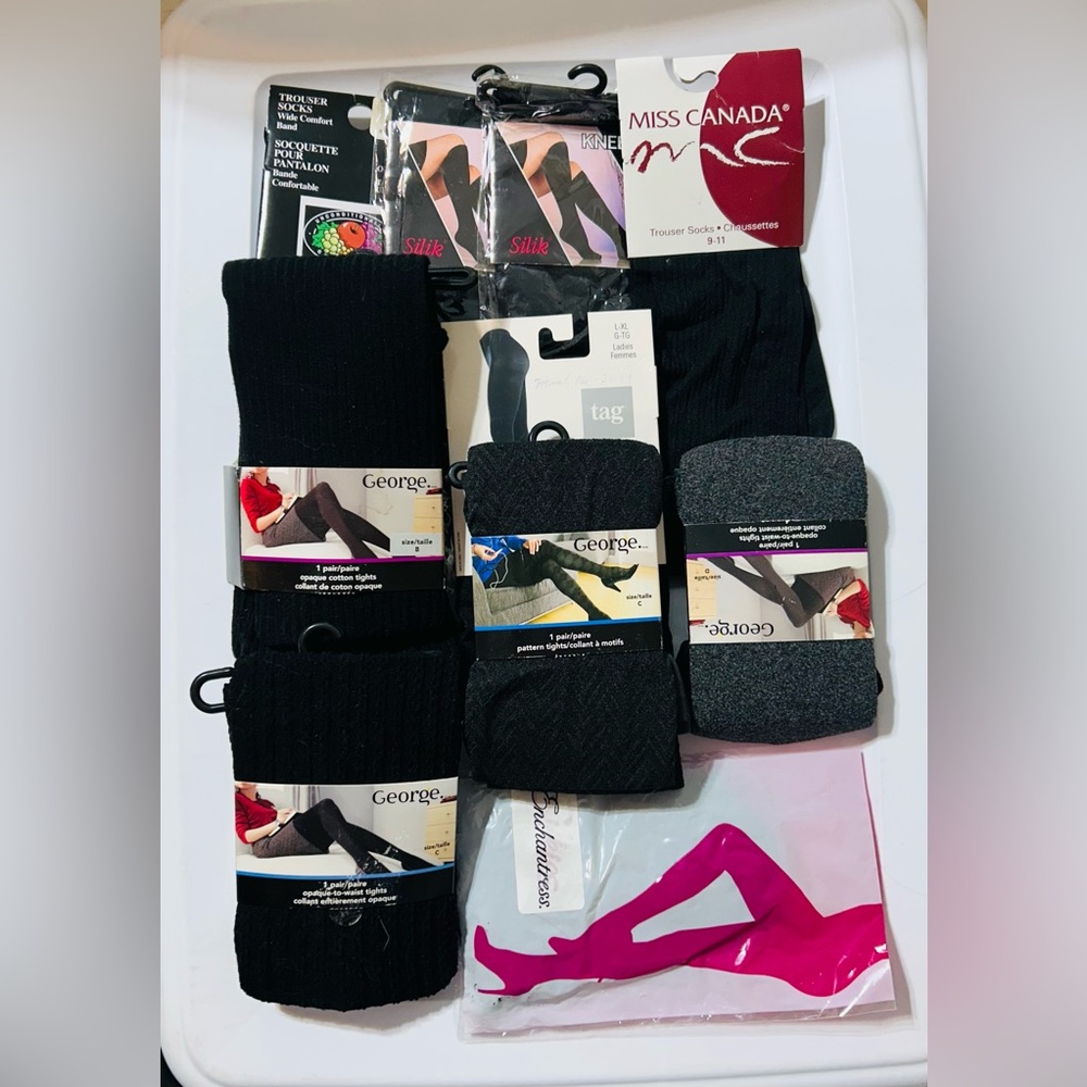 Tights, Trouser Socks and Nylons Lot